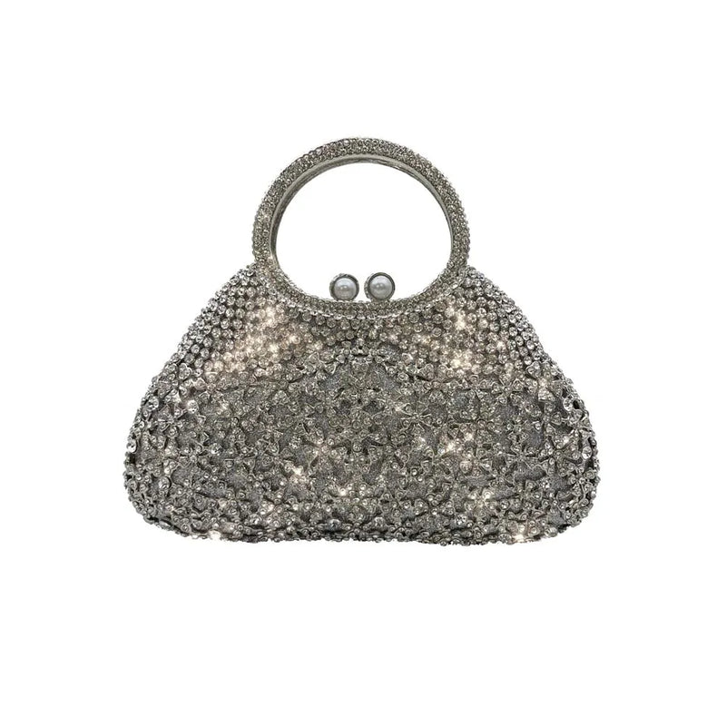 Ladies Rhinestone Handbag Hollow Out Crystal Purse Diamond Women Evening Clutch Bags For Wedding Party