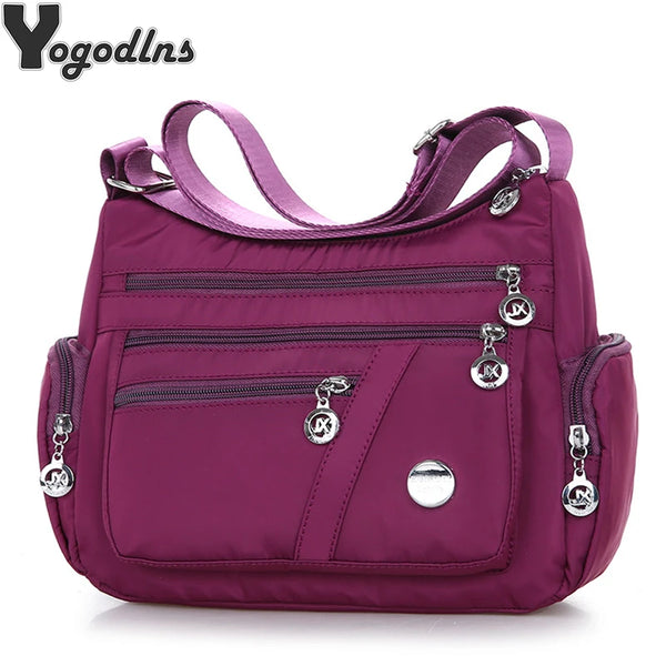 Casual Women Shoulder Messenger Bag Oxford Waterproof Zipper Handbags Package Female Large Capacity Travel Crossbody Bag