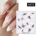Harunouta 1 Sheet Nail Water Decals Transfer Lavender Spring Flower Leaves Nail Art Stickers Nail Art Manicure DIY
