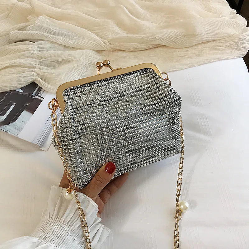 Women Luxury Handbag Women Bags Design Purse And Shoulder Messenger Bag For Party/wedding Soft Bead Diamond Evening Bag 2020 New