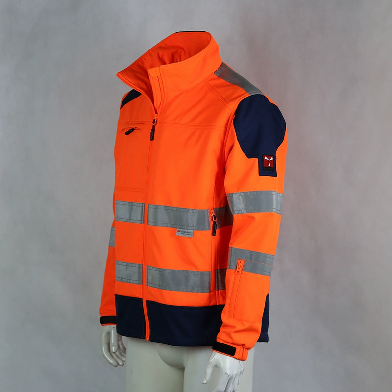 Parka Outdoor Waterproof Breathable Cycling Locomotive Rescue Parka Highly Reflective Fleece-lined Soft Shell Jacket Shell Jacket Series