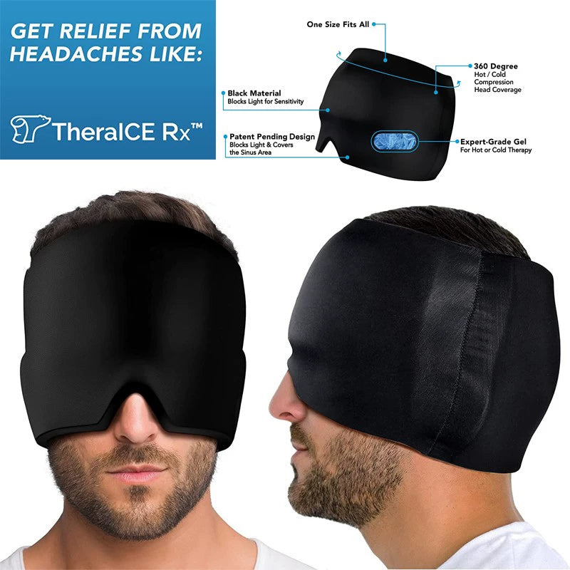 Ice Pack Eye Mask Physiotherapy Soothing Retractable Gel Head Cover