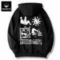 Kerwats Couple Gender-Free Graffiti Printing Sweater