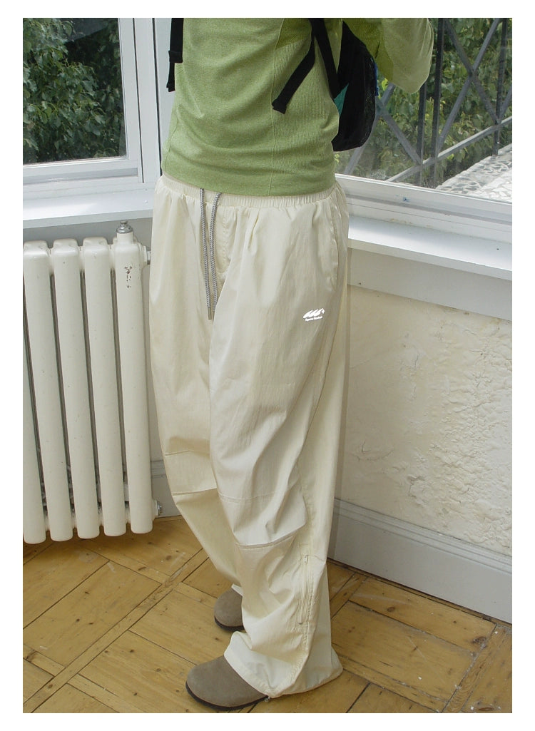 Outdoor Lightweight Casual Loose Side Zipper Quick-Drying Pants