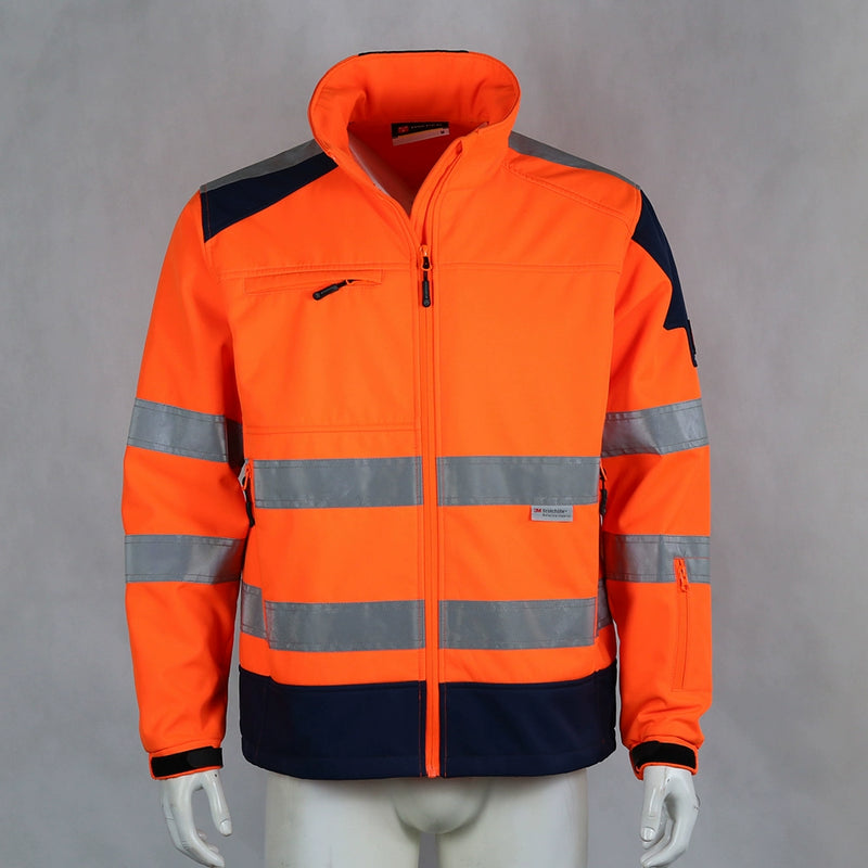 Parka Outdoor Waterproof Breathable Cycling Locomotive Rescue Parka Highly Reflective Fleece-lined Soft Shell Jacket Shell Jacket Series