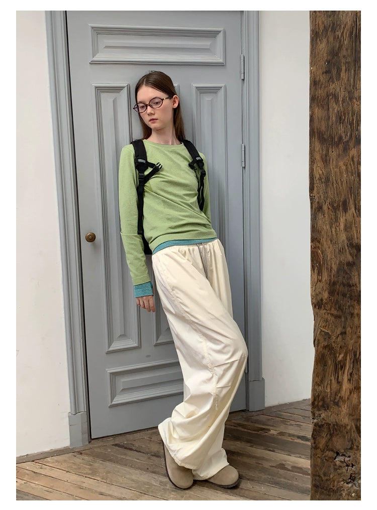 Outdoor Lightweight Casual Loose Side Zipper Quick-Drying Pants