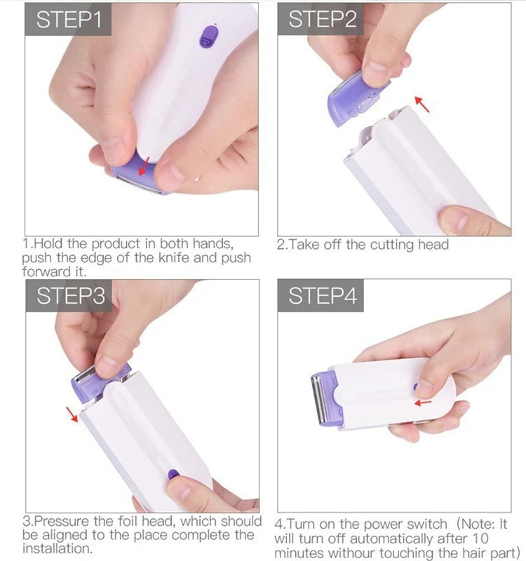 Sensor Lady Shaver Blue Light Female Depilator Yes Finishing Touch Laser Eyebrow Trimmer