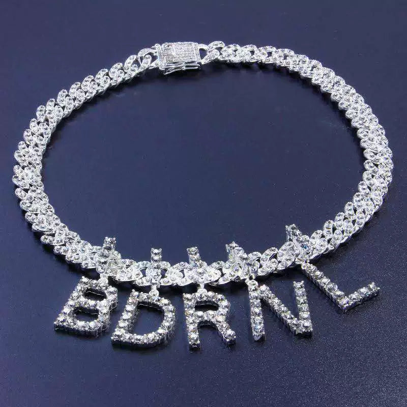 DIY Cross-Border Summer New English Solid Color Cuban Link Chain