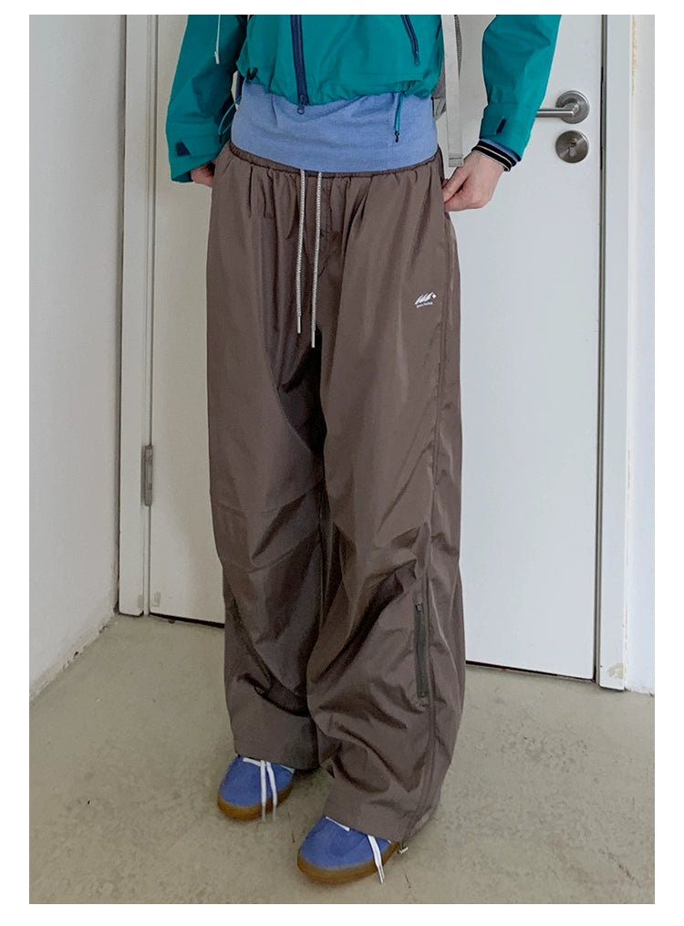 Outdoor Lightweight Casual Loose Side Zipper Quick-Drying Pants