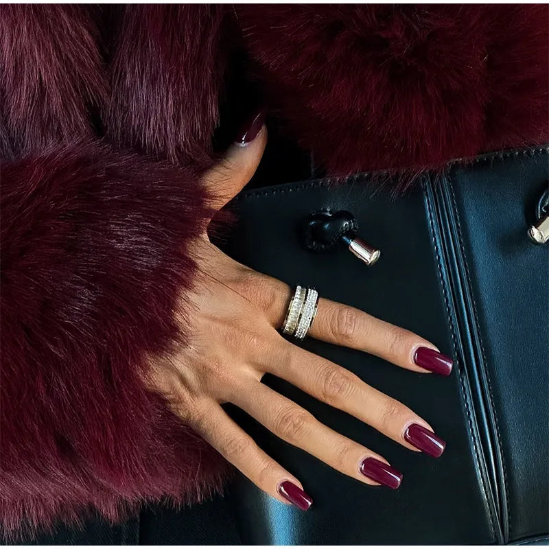 Luxury Winter Loose Women's Thick Fluffy Faux Fur Coats Fashion Solid Cropped Oversized Warm Jacket 2024 New Lady Chic Outerwear