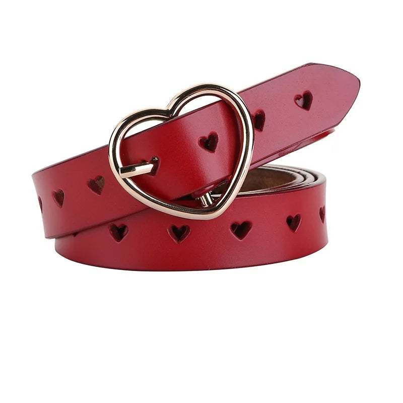 New Buckles Belt Female Deduction Side Gold Buckle Jeans Wild Belts For Women Fashion Students Simple Casual Trousers Belt LB012
