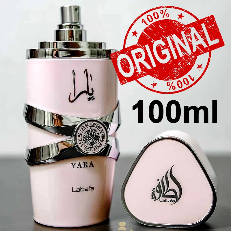 100% Original 3.4oz Yara Amber Vanilla Perfumes Women's Man Lasting Fragrance Spray Perfume Yara Moi Tous Asad Christmas Gift