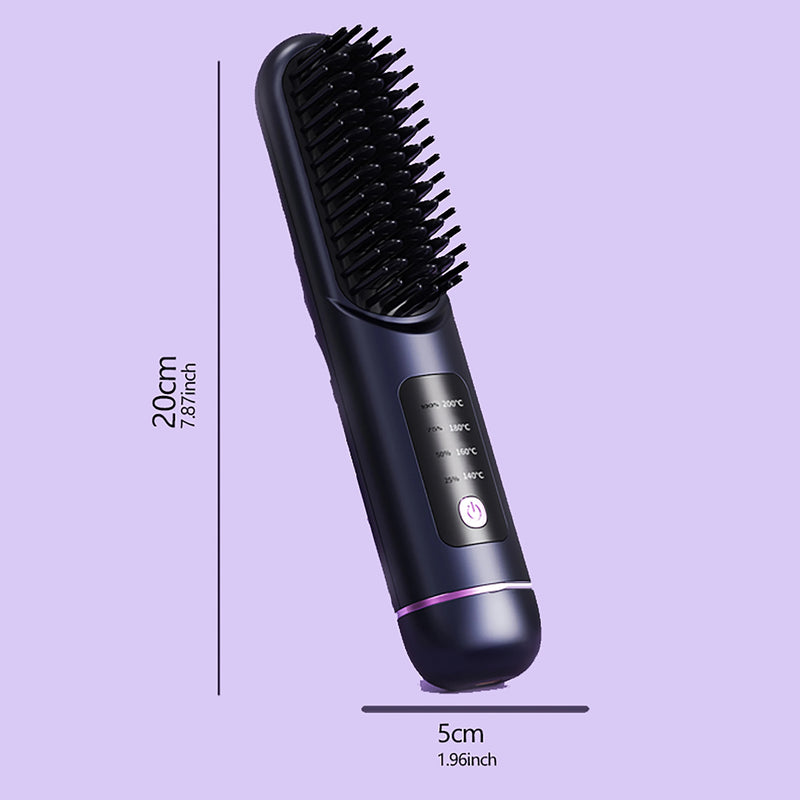 Portable rechargeable straight hair comb negative ion straight hair comb does not damage hair straightening clip curling iron