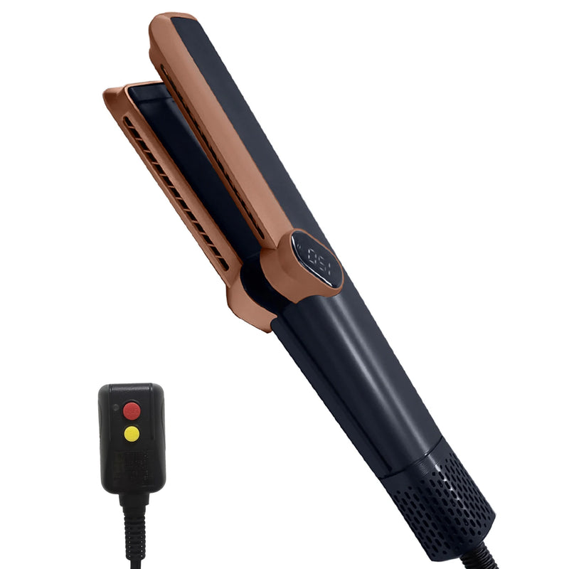 2 In 1 Airstrait Hair Straightener In Copper Hair Dryer 106000rpm Wet to Dry Straightening with Air LCD Screen Intuitive Airflow