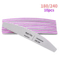 Nail File 100 to 180 Professional Tools Emery for Manicure Lime 240 Sandpaper Gel Polishing Files for Nails Buffers Set Polisher