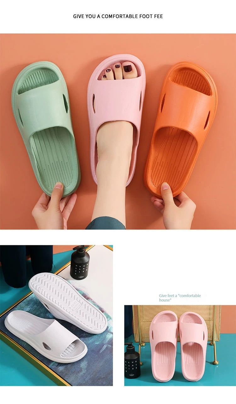 Non Slip Slides Lightweight Open Toe Quick Dry Slippers For Indoor Outdoor Bathroom Beach Summer Indoor Outdoor Eva Slippers