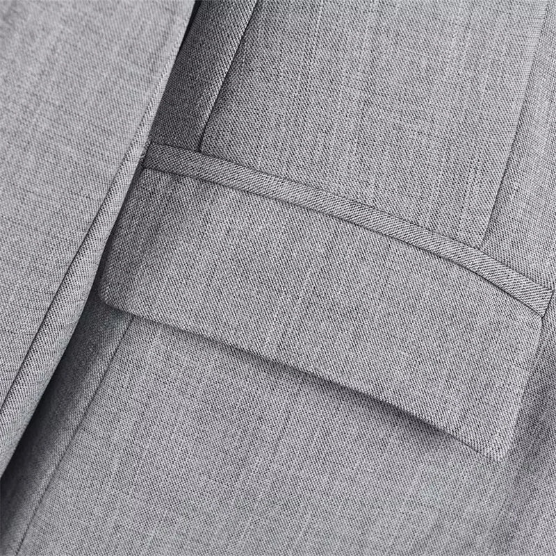 2024 Spring New Women's Casual Versatile Style Flip Collar Loose Suit Coat Fashion High Waist Pants Set