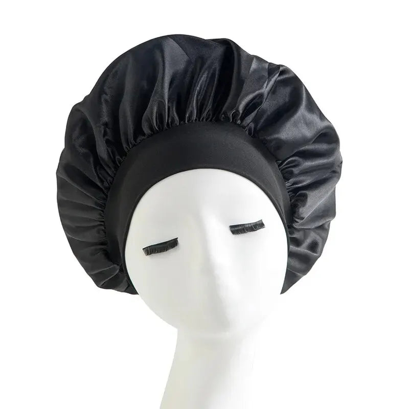 Shower Cap Hairdressing Hair Care Hat High Elasticity Monthly Shower Cap Female Nursing Satin Sleeping Cap