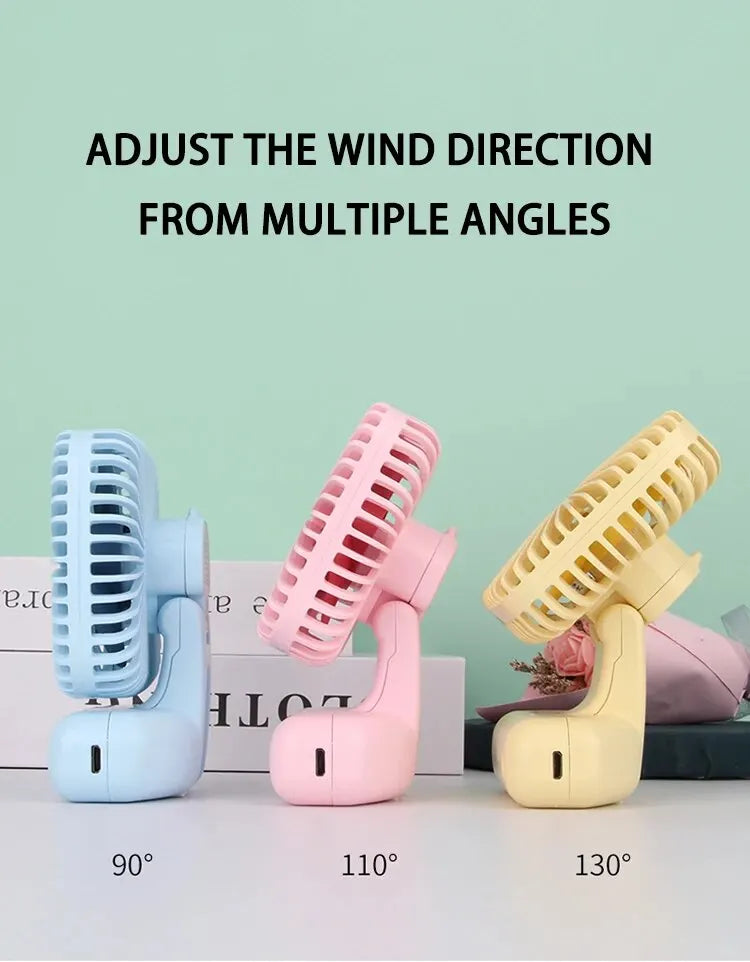 Desktop Desktop Small Fan Mini Handheld Usb Three Speed Cool Air Car Home Office Portable Quiet Outdoor Simple Portable Summer