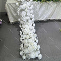 2M Luxurious Pink Rose Runner Flower Row Wedding Backdrop Decor Floral Arrangement Sofa Table Party table Window Display Props