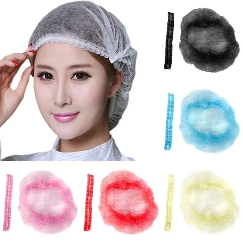 100pcs Microblading Accesories Permanent Makeup Disposable Hair Net Caps Sterile Hat For Eyebrow Tattoo