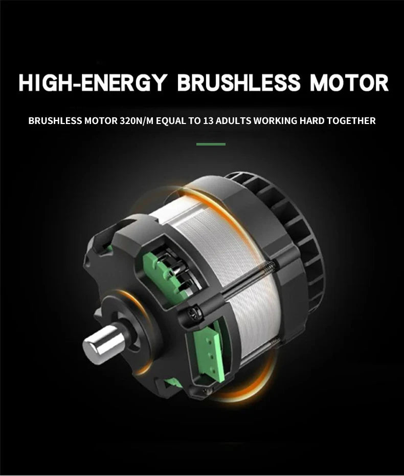 Cordless Electric Impact Wrench Brushless Electric Wrench Hand Drill Socket Power Tool For Makita 21V Battery