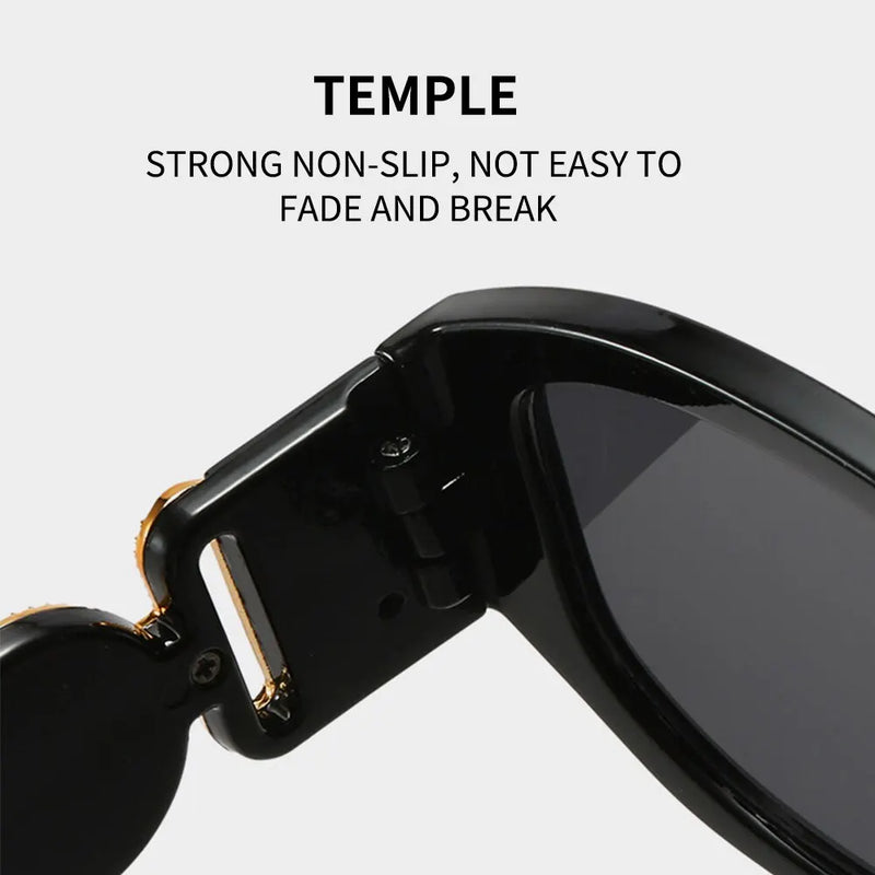 Fashion Black Gold Classic Sunglasses Vintage Travel Sun Glasses Polarized