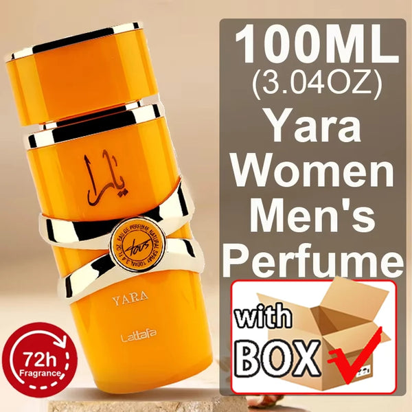 100% Original 100ML Yara Perfume Women's Men's Has A Long-lasting Fragrance Fresh Light Fragrance Fragrance Casual Date Gift