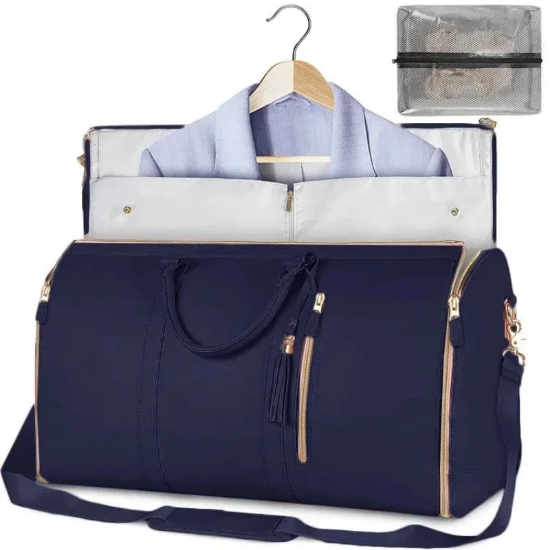 Large Capacity Travel Duffle Bag Women's Handbag Folding Suitbag Waterproof Clothes Totes