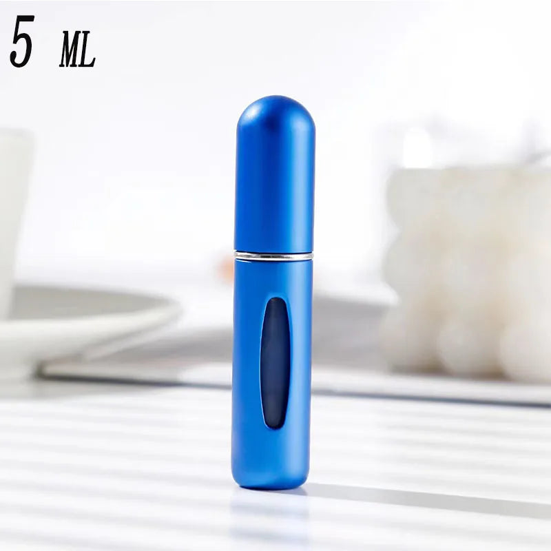 10/8/5ml Perfume Atomizer Portable Liquid Container For Cosmetics Traveling Mini Aluminum Spray Alcochol Empty Refillable Bottle