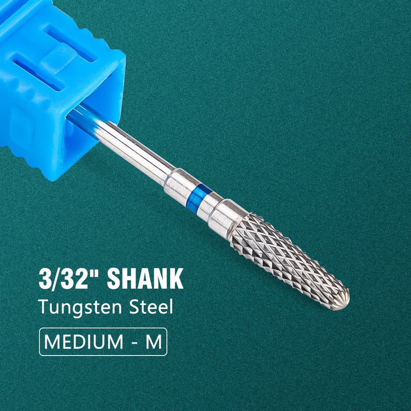 Dmoley Tungsten Carbide Nail Drill Bit Electric Manicure Drills For Milling Cutter Ceramic Nail Burr Pedicure Accessories