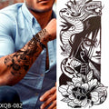 Wolf Men Waterproof Temporary Tattoo Sticker Arm Cool Art Hipster Snake Black Transfer Washable Clock Totem