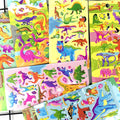 6 Sheets 3D Bubble Sticker Car Truck Plane Traffic Waterproof Cartoon Anime Stickers For Girl Boy Kids Funny Educational Toys