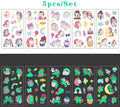Luminous Tattoo 5 10pcs/Set Temporary Tattoos Mermaid Licorne Children Stickers for Kids Pokemon Tattoo Tattoo for Kids Unicorn