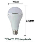 7W/9W/12W/15W LED Emergency Light Bulb Handheld Charging Energy-Saving Light Bulb Household Power Failure Emergency Light Bulb