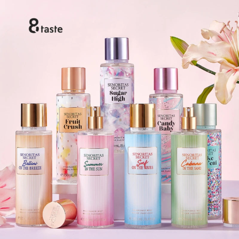 Woman Secret Perfume Vanilla Flower Fruit Fragrance Mist Scent Long-lasting Charm Parfume Entice Body Spray Air Freshener 250ml