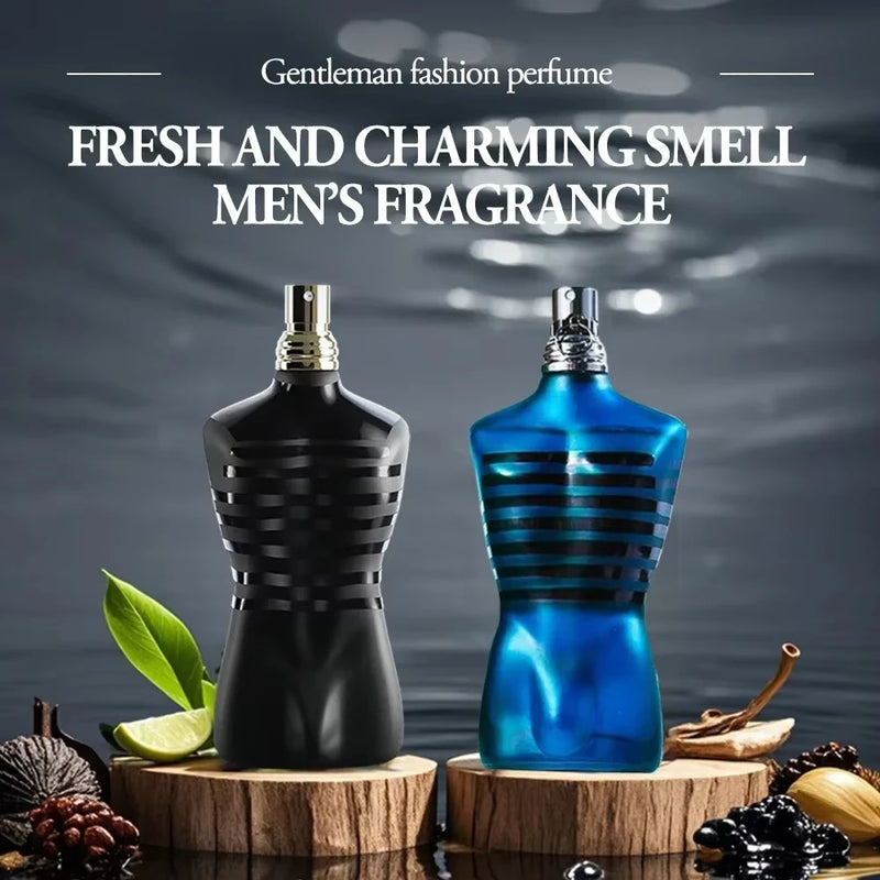 100ML 3.4FL.OZ Leather Notes Men's Eau de Parfum Woody Nutty Warm Spicy Chocolate Scent Male's Fragrance Spray for Man