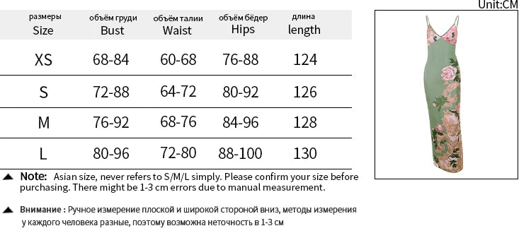 Sleeveless Print Suspender dress women Fashion Vneck slim long skirt 2024 summer fashion women's beach party club robe JY23159SK