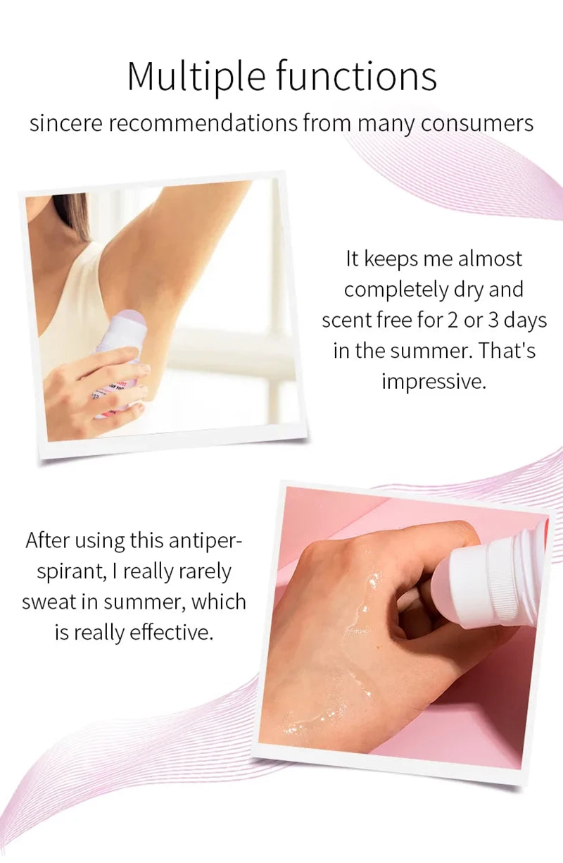 Underarm Sweat Deodorizer Body Odor Antiperspirant Long Lasting Hair Inhibitor Roll Dry Removal Eliminate Badly Smell Skin Care