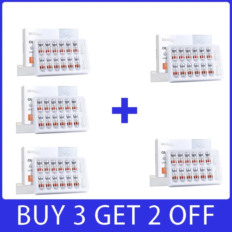 Facial Microneedling Serum Yeast Freeze-Dried Power Skin Care Set Shrink Pores Moisturizing Brighten Anti Aging Peptides Essence