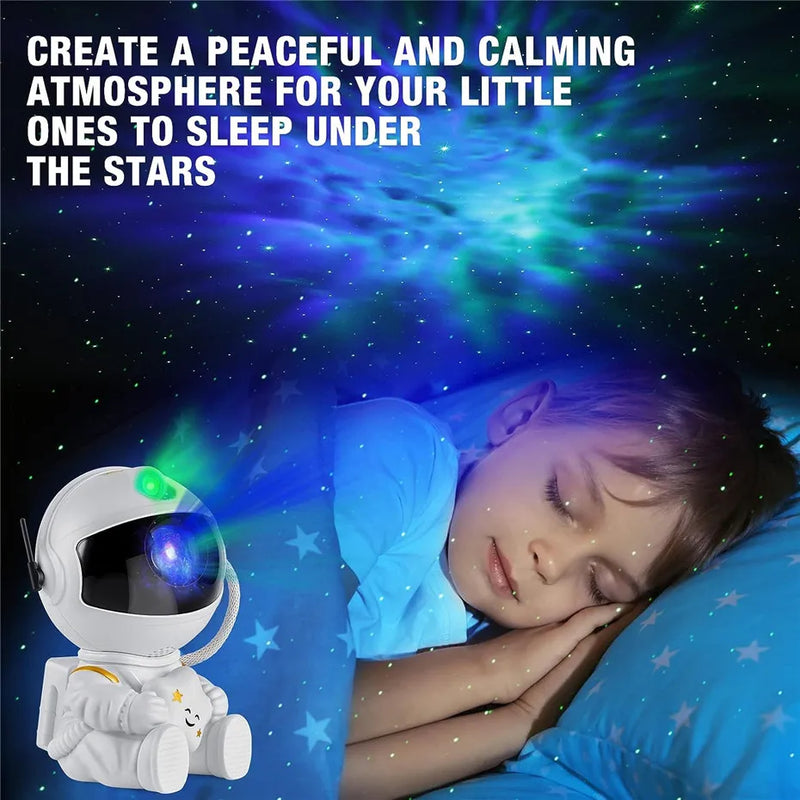 Star Projector Galaxy Night Light Astronaut Space Projector Starry Nebula Ceiling LED Lamp for Bedroom Home Decorative kids gift