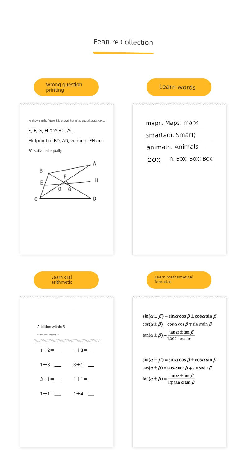 [High Cost Performance] Xunchen HD Wrong Question Printer Mini Small Photo Student Homework Wrong Question Set Hand Account Label Pocket Copy Question Handy Gadget Cheap Small Copy Printer without Ink