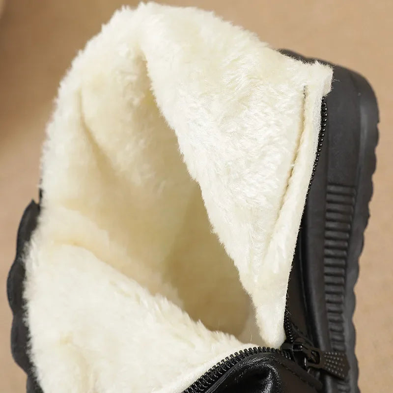 Winter Warm Women Boots Fashion Shoes for Women 2022 Female Plush Ankle Boot Trekking Waterproof Snow Ladies Shoe Botas De Mujer