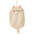 Cute Cartoon Tanuki Hanging Towel Coral Velvet Hair Does Not Lose Thick Cloth Kitchen Bathroom Absorbent Towels