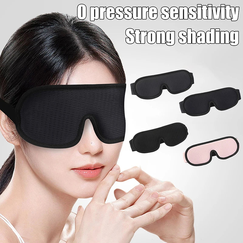 【Hot Sale]3D Mask For Sleep Eye Mask Lights Blockout Soft Padded Sleeping Fabric Cover Shade Blindfold Eyepatch