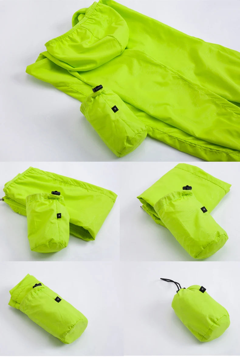 LNGXO Unisex Hiking Jacket Men Women Waterproof Quick Dry Camping Windbreaker Trekking Fishing Rain Coat Outdoor Anti UV Clothes