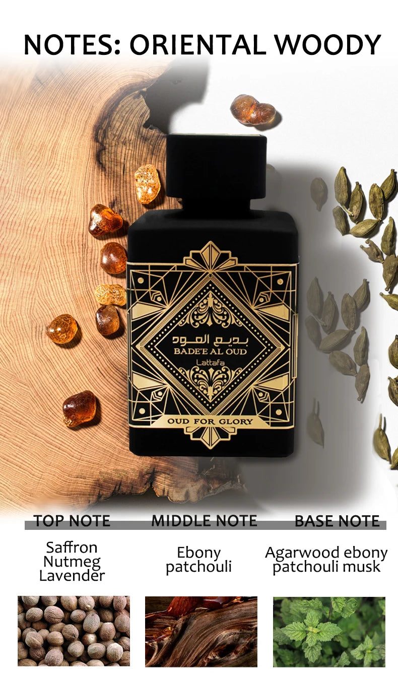 100ml Original High Quality Noble Selected Eau De Toilette Unisex Perfume Spray Fragrance Lasting Arabian Dubai Glory Flower