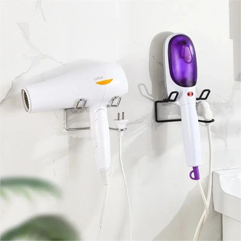 Holder Wall Mounted Hair Straightener Dryer Holders Organizer Storage Rack Shelf Bathroom Accessories