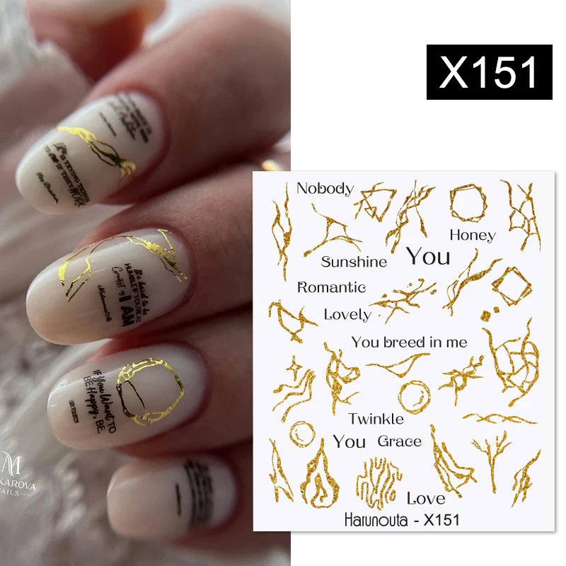 Harunouta 1 Sheet Nail Water Decals Transfer Lavender Spring Flower Leaves Nail Art Stickers Nail Art Manicure DIY