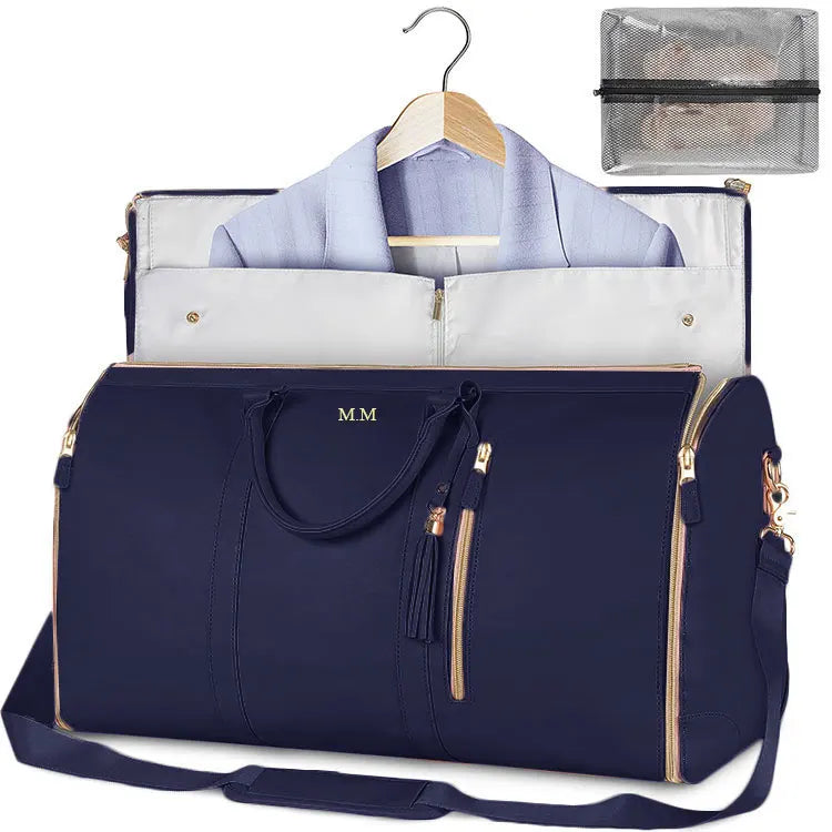 New Women's Large PU Folding Suit Storage Bag Large Capacity Hand Luggage Bag Travel Bag Multi Function
